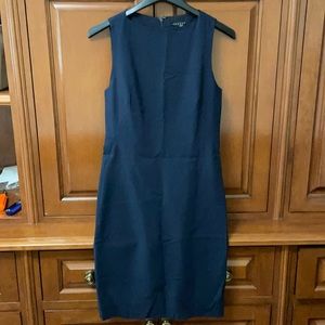 Theory Navy Sleeveless Fitted Sheath Dress Size 0